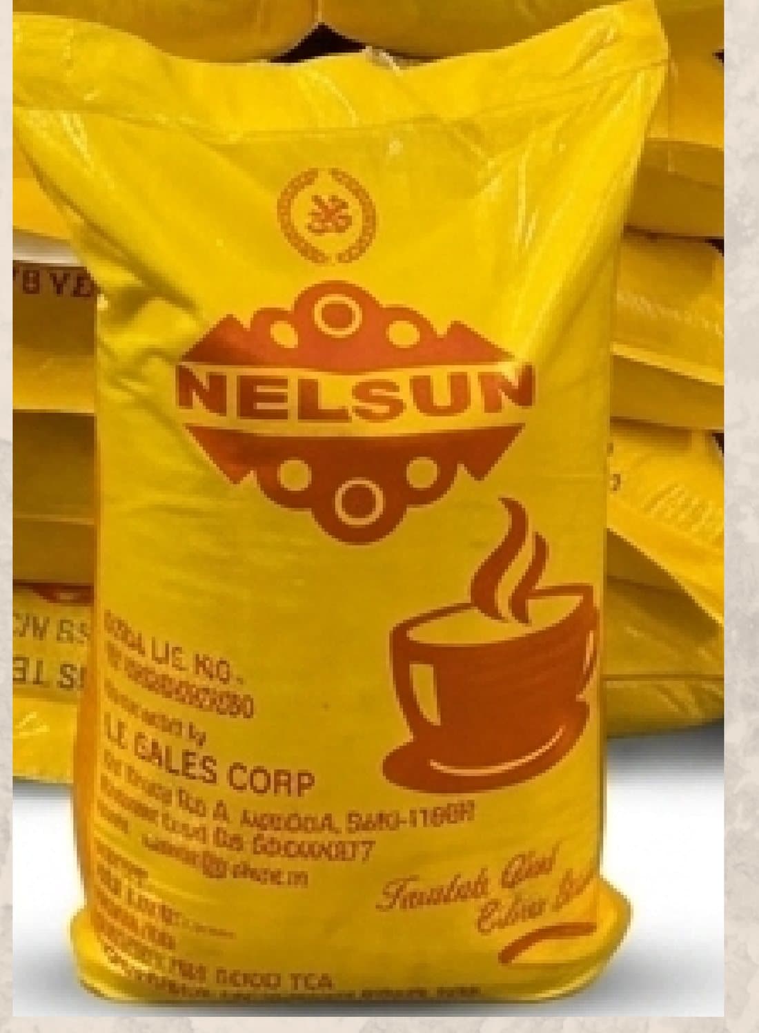 Nelsun branded bulk tea sack